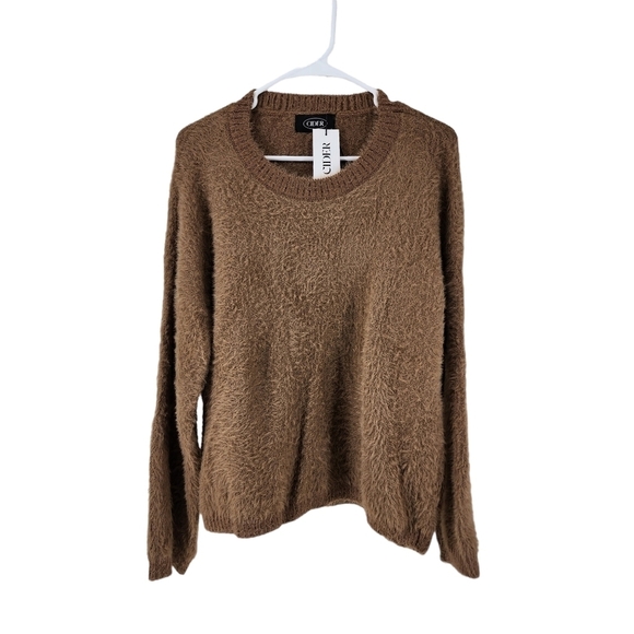 Cider Women's Brown Crewneck Sweater - L - Picture 1 of 6